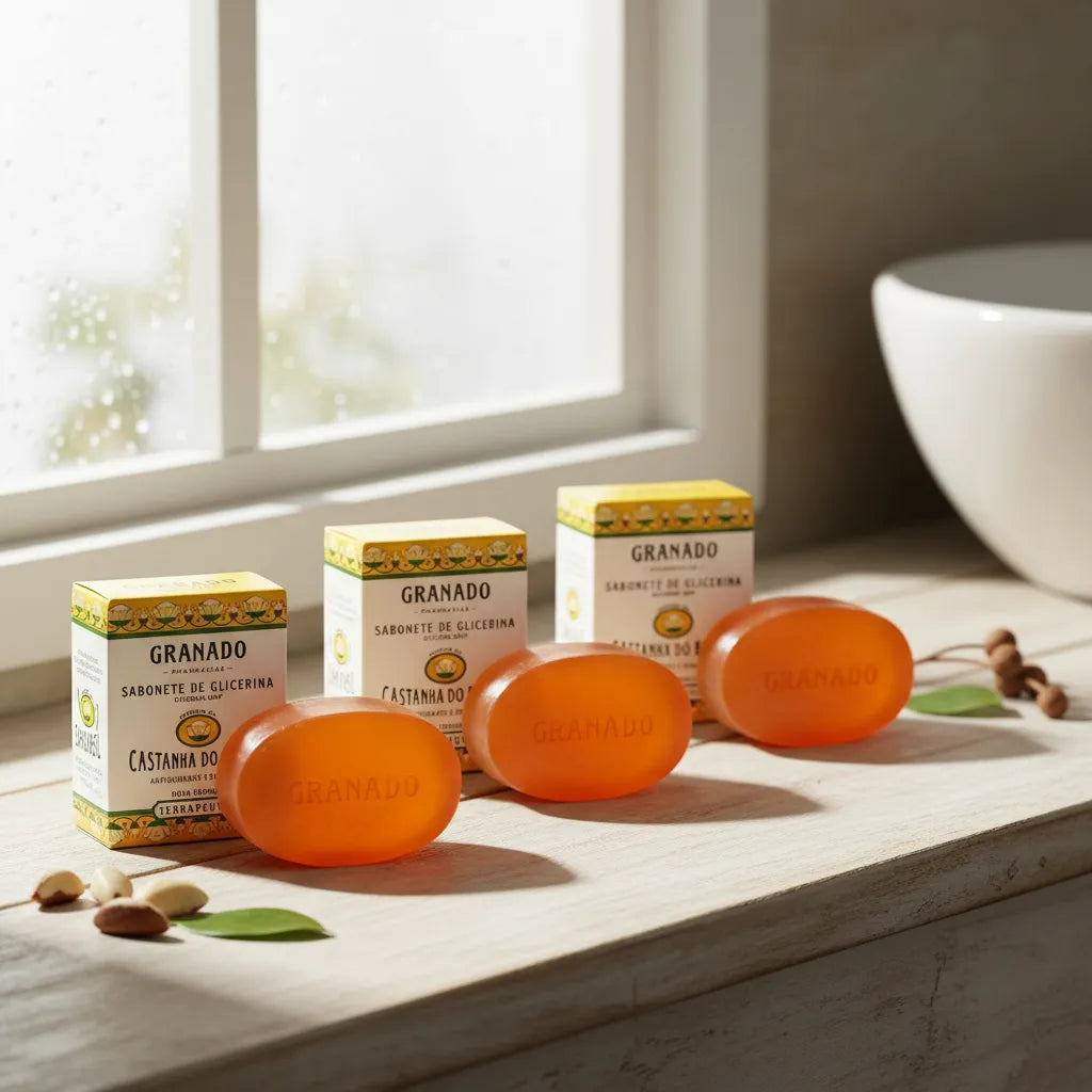KIT com 4 Sabonetes Granado de Glicerina CASTANHAS DO BRASIL 90 g