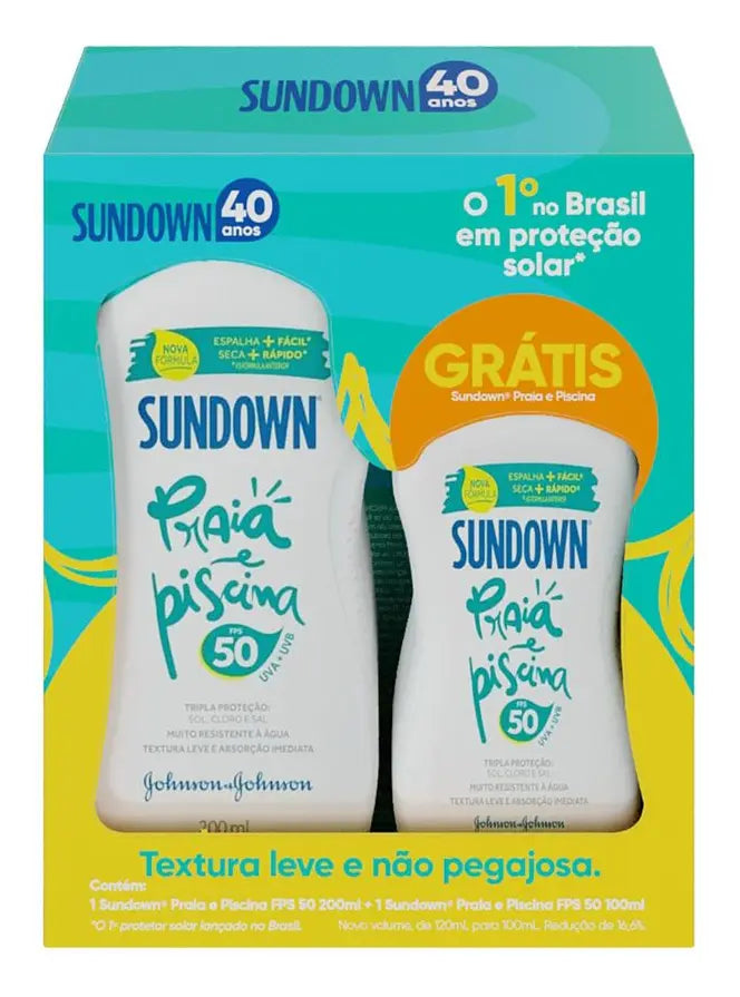 SUNDOWN KIT FPS 50 200ML GANHE FPS 50 100ML