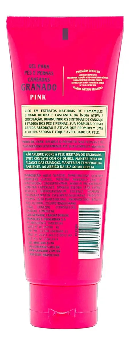 Gel para Pés e Pernas Cansadas Granado Pink Bisnaga 120g