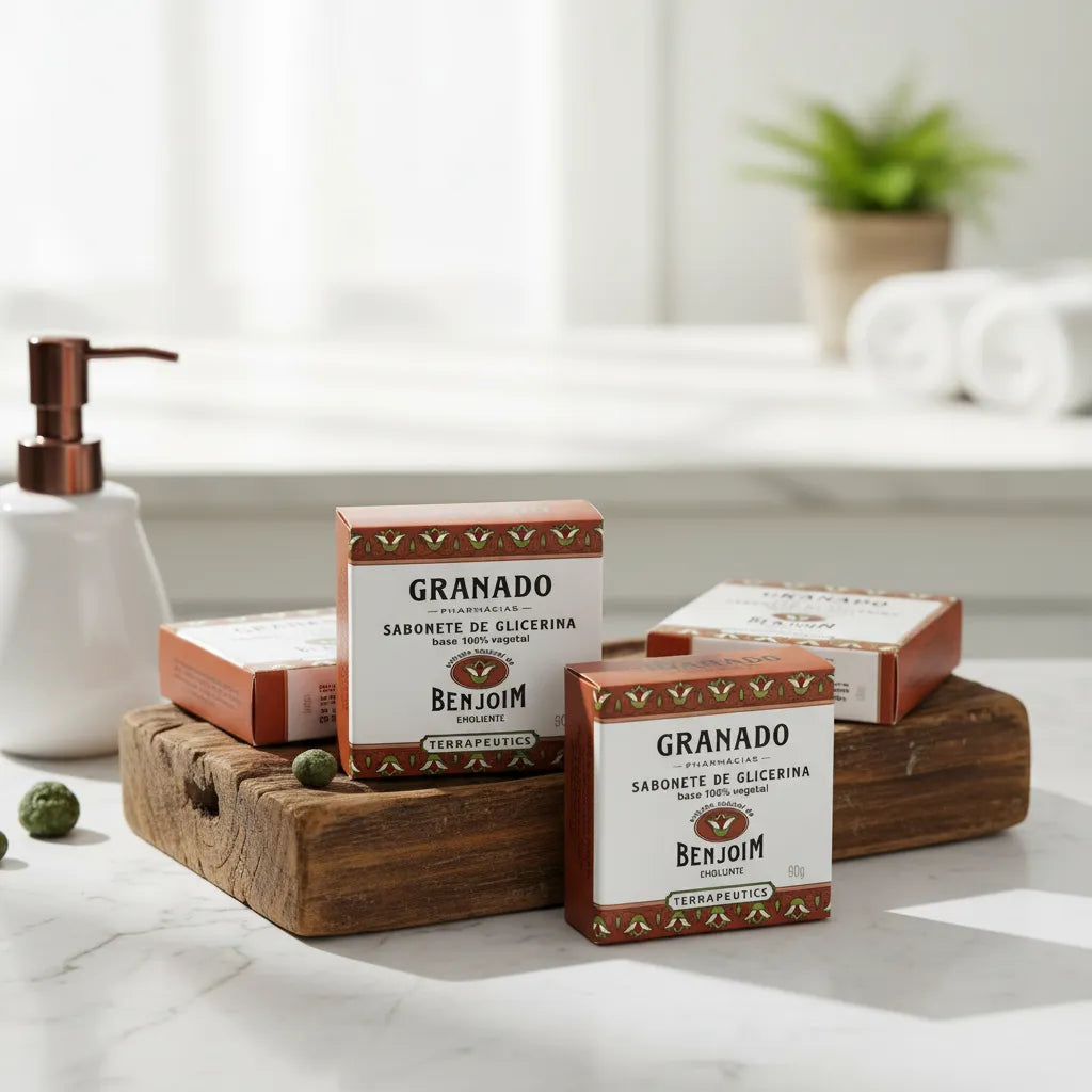 KIT com 4 Sabonetes Granado de Glicerina BENJOIM 90 g