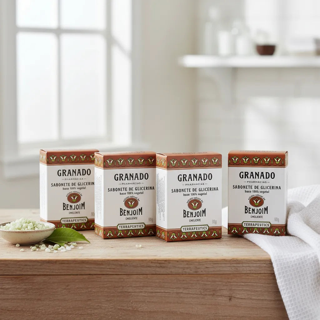 KIT com 4 Sabonetes Granado de Glicerina BENJOIM 90 g